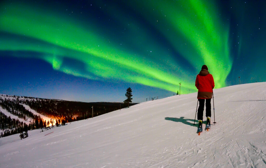 Noorderlicht boven Saariselkä
