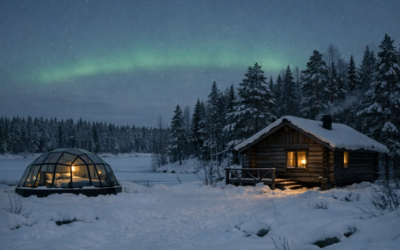Glazen iglo vs cabin, wat is beter voor noorderlicht
