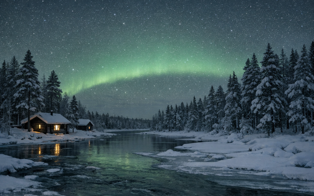Noorderlicht bij Juutua, kan dat goed