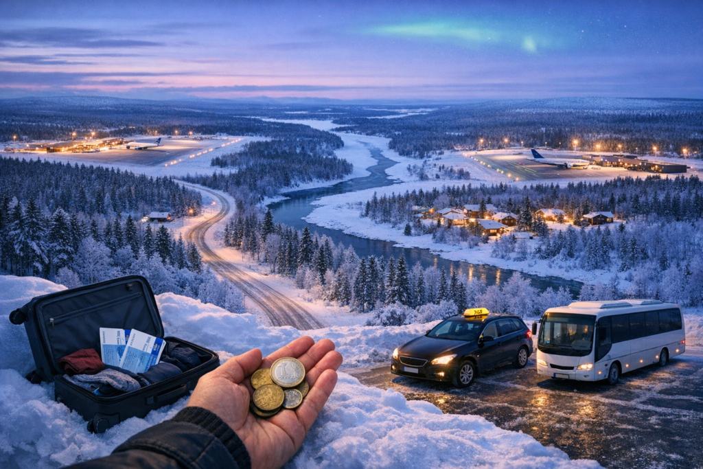Vliegen naar Ivalo vs Rovaniemi, wat is goedkoper