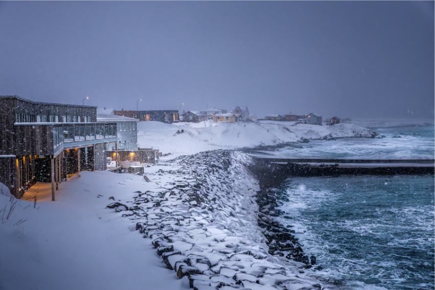 Blábjörg Resort tijdens een winterreis