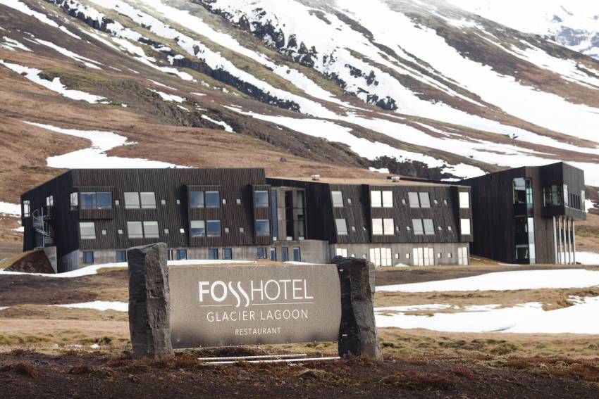 Fosshotel Glacier Lagoon tijdens een winterreis