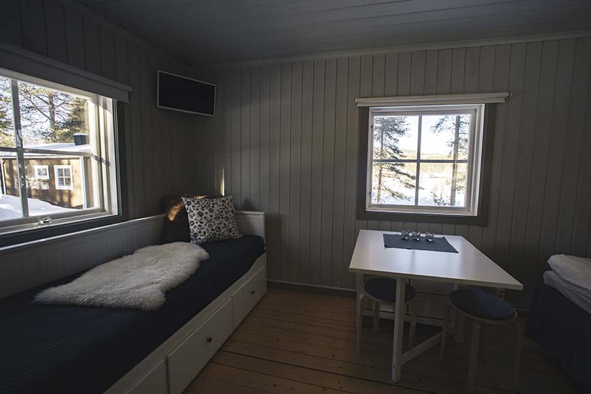 Winteractiviteit tijdens Granö Beckasin Lodge