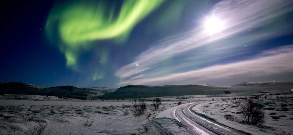 Winterlandschap tijdens Het beste van Noord-IJsland
