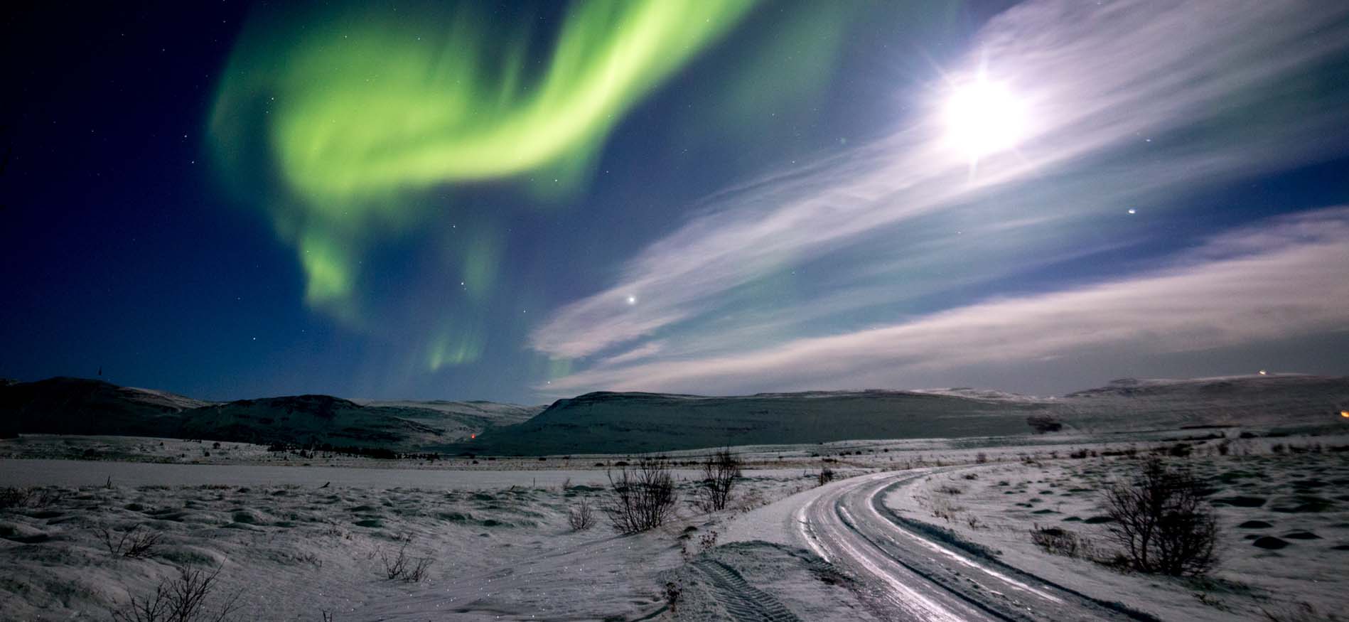 Winterlandschap tijdens Het beste van Noord-IJsland