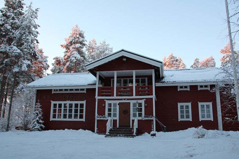 Sfeerbeeld van de winterreis Loma-Vietonen Lodge