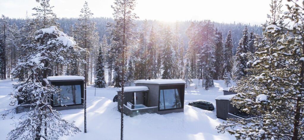 Winterlandschap tijdens Midweek Salla Wilderness Lodges
