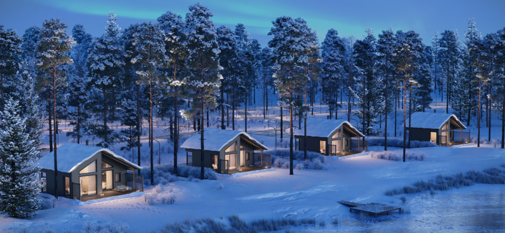 Winterlandschap tijdens Midweek sneeuwavontuur Lumo
