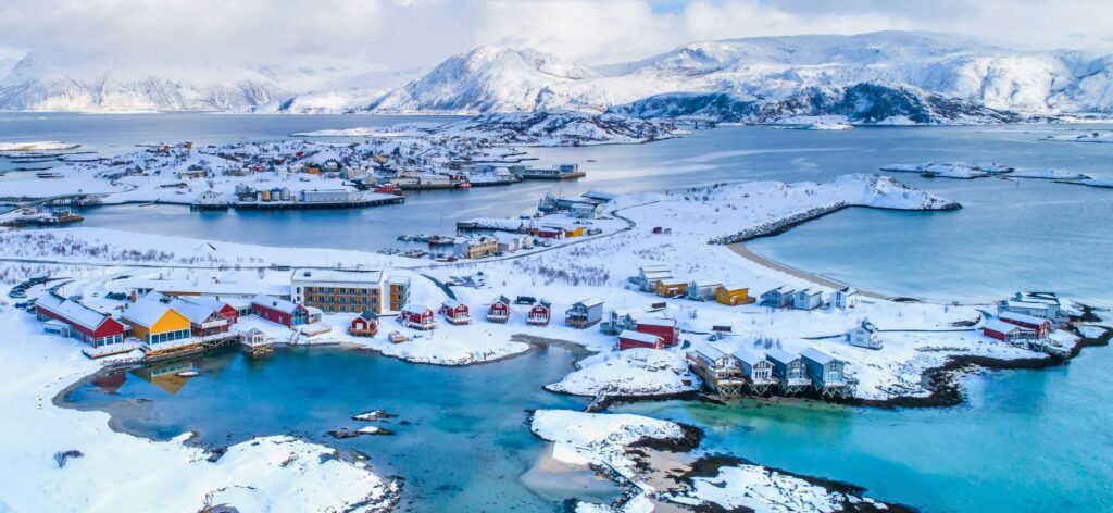 Winterlandschap tijdens Midweek Tromsø en Sommarøy fly & drive
