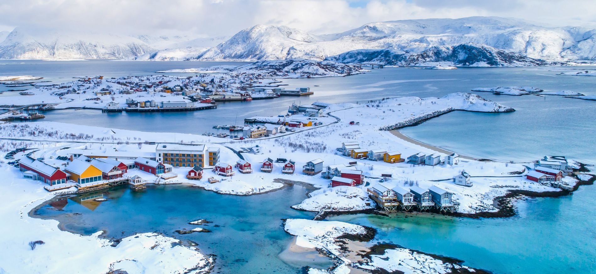 Winterlandschap tijdens Midweek Tromsø en Sommarøy fly & drive
