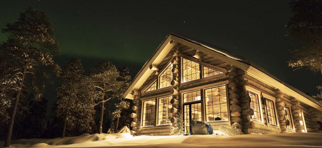Winterlandschap tijdens Nangu Lodge