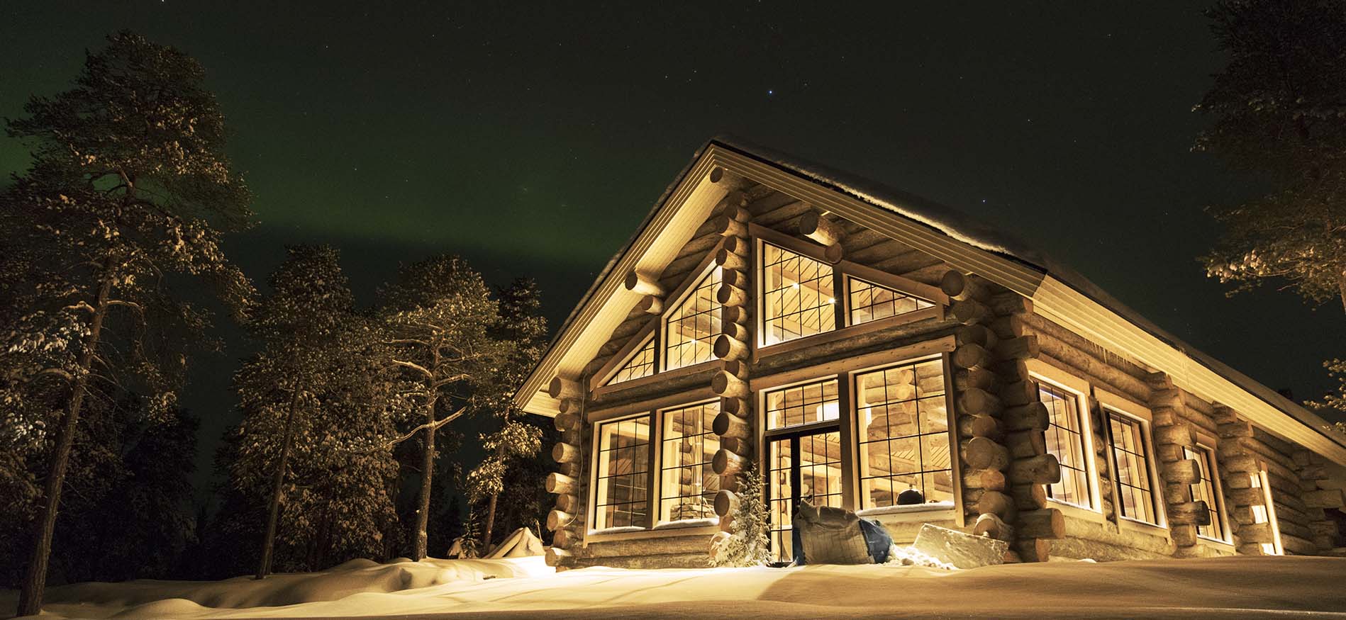 Winterlandschap tijdens Nangu Lodge
