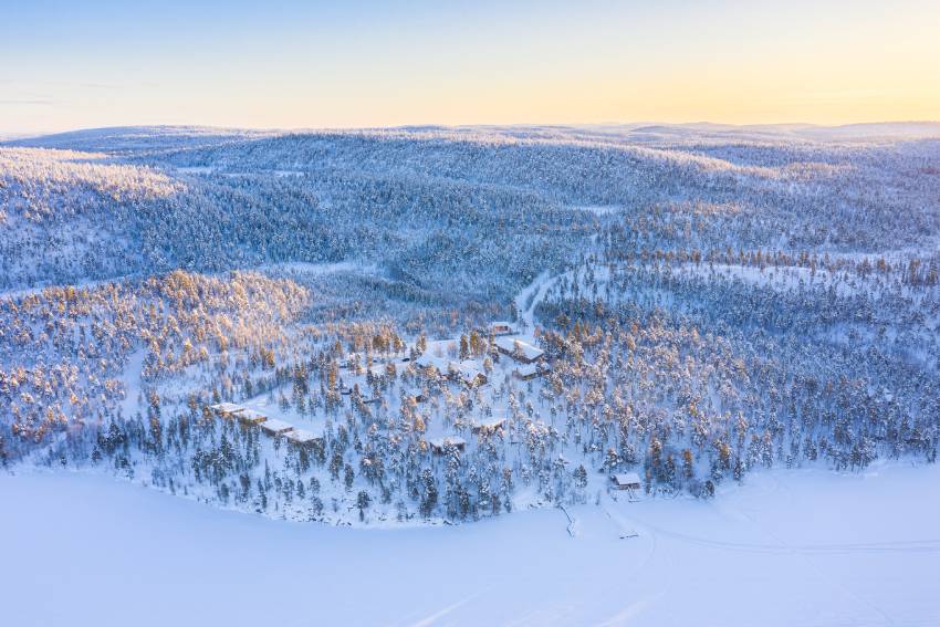 Sfeerbeeld van de winterreis Nangu Lodge