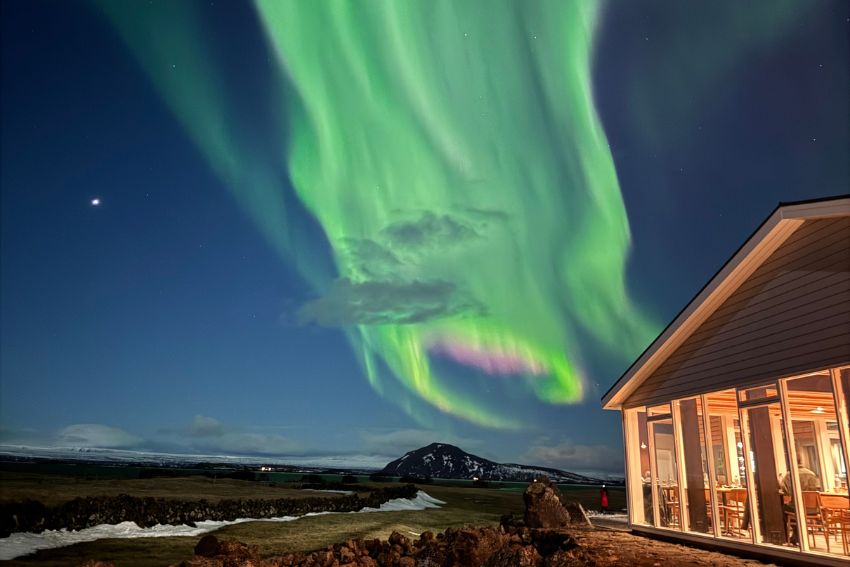 Sfeerbeeld van de winterreis Noorderlicht Farmstay in Mývatn
