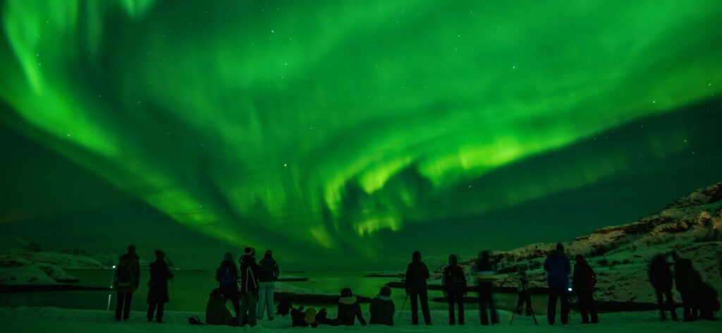 Winterlandschap tijdens Noorderlichtreis Lapland en de fjorden