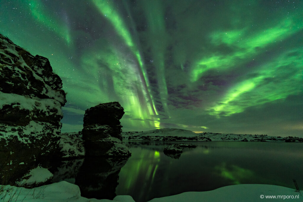 Winterlandschap tijdens Noorderlichtreis Noord-IJsland