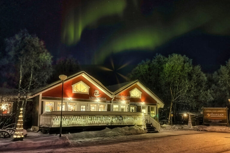 Sfeerbeeld van de winterreis Nuorgam Lodge