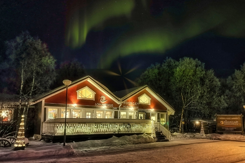 Sfeerbeeld van de winterreis Nuorgam Lodge