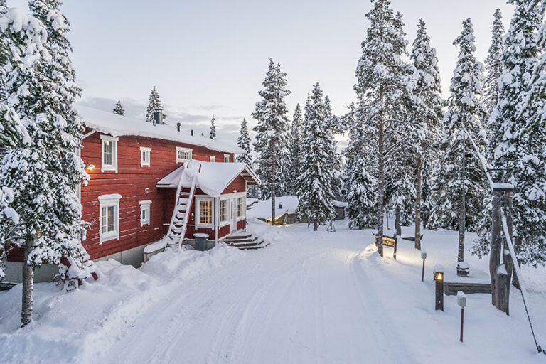 Sfeerbeeld van de winterreis Papin Talo Lodge
