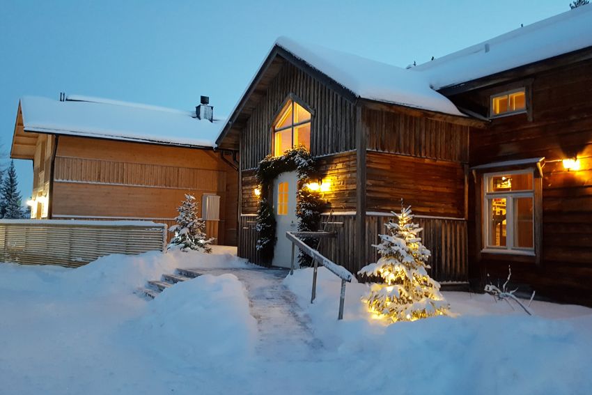 Sfeerbeeld van de winterreis Saija lodge