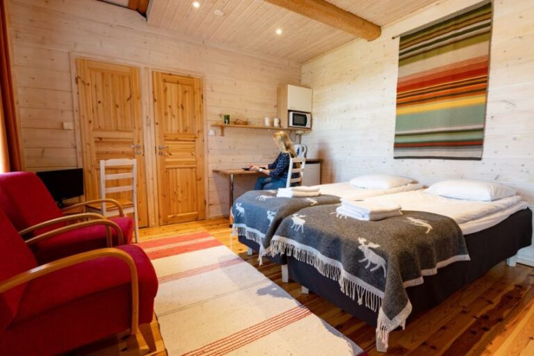 Winteractiviteit tijdens Saija lodge