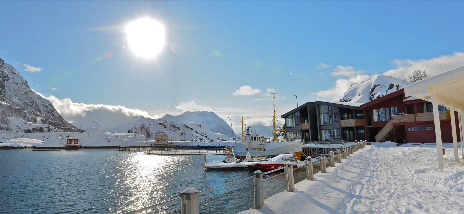 Winterlandschap tijdens Senja en Malangen fly & drive
