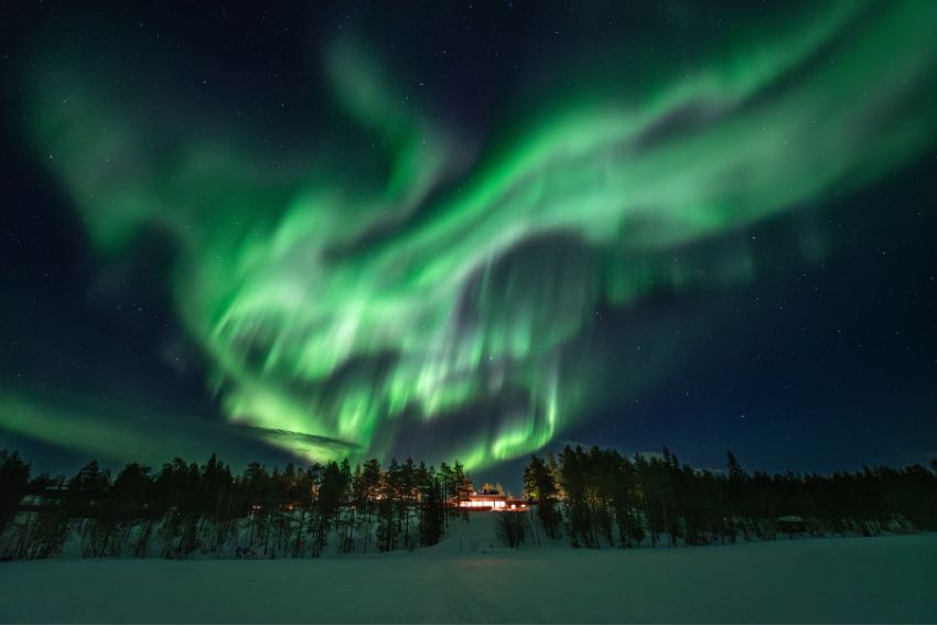 Omgeving van Sneeuwavontuur Kelo Resort