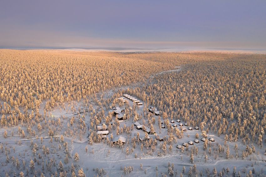 Sfeerbeeld van de winterreis Sneeuwavontuur Muotka