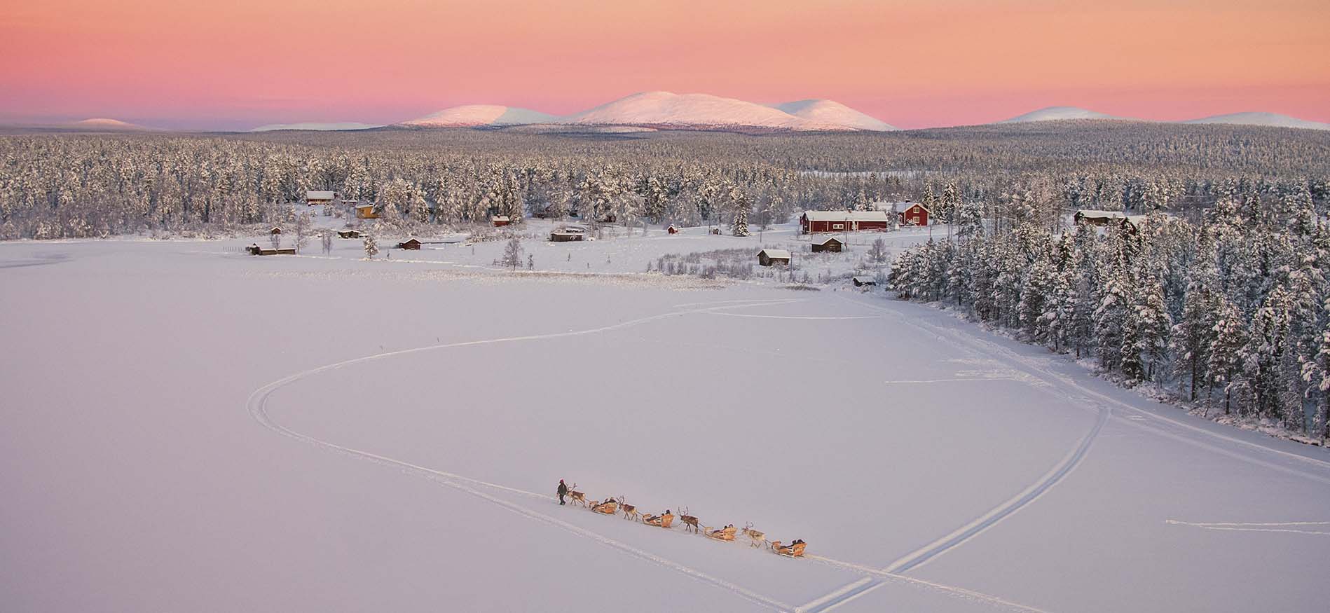 Winterlandschap tijdens Sneeuwavontuur Torassieppi
