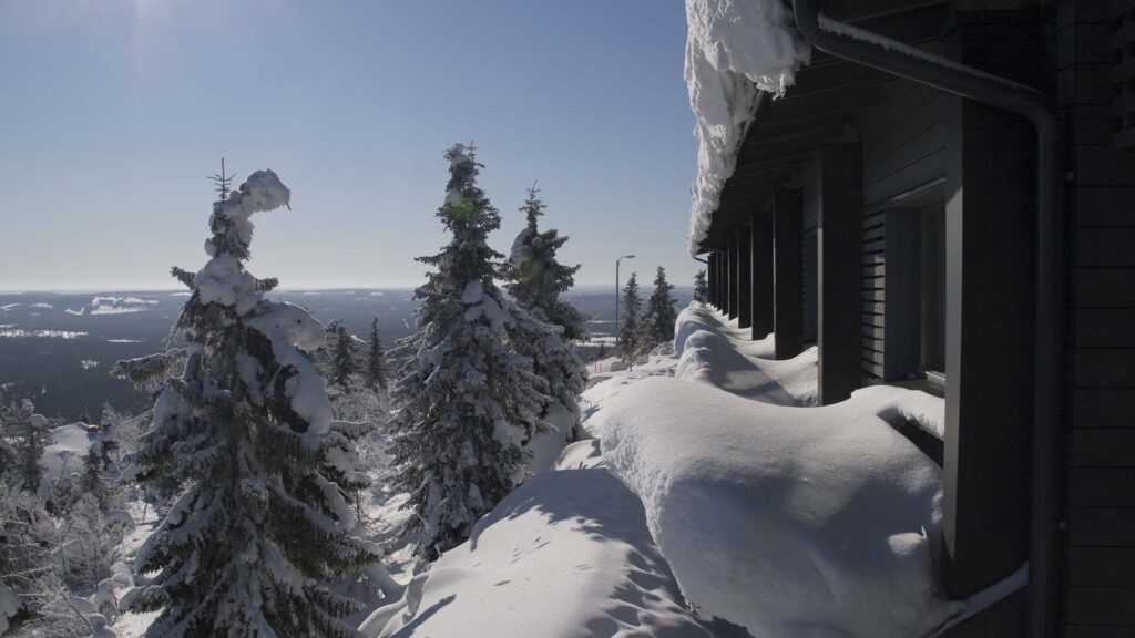 Winterlandschap tijdens Weekend Aurora View Suites