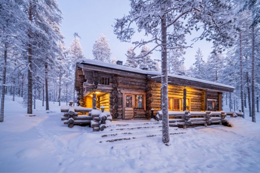 Sfeerbeeld van de winterreis Weekend Oivanki Bungalows