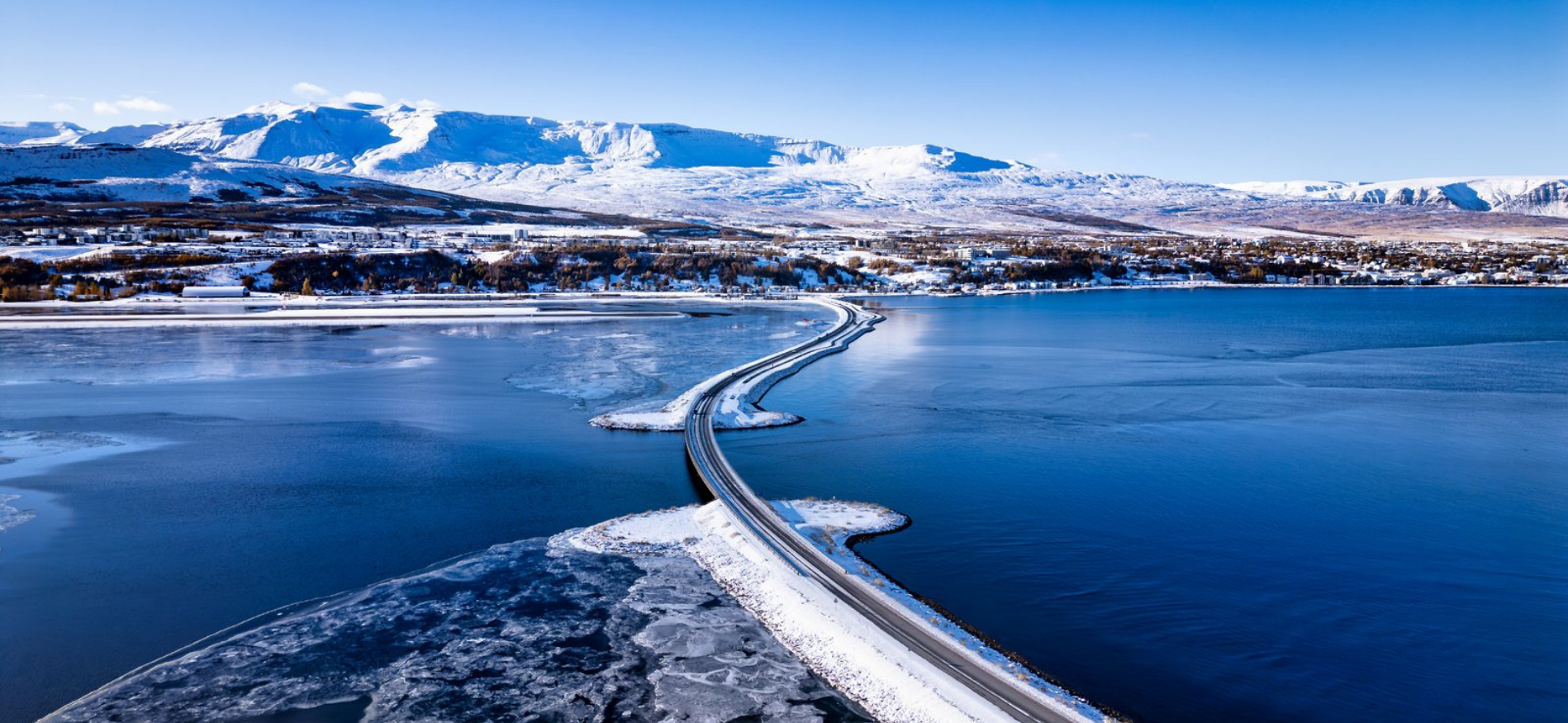 Winterlandschap tijdens Winter in IJsland