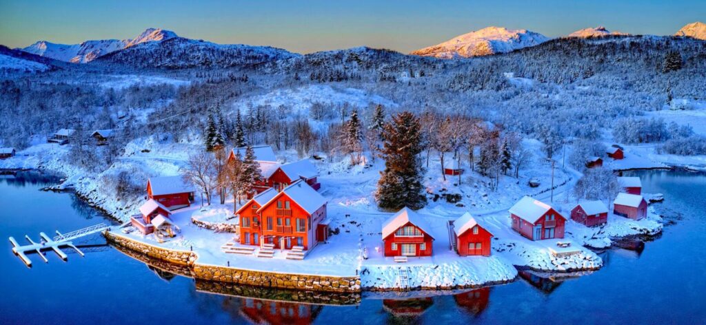 Winterlandschap tijdens Winteravontuur Vesterålen