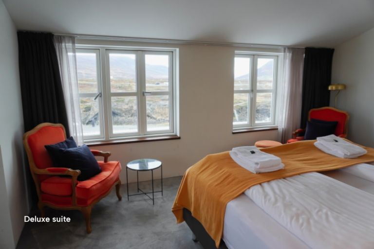 Omgeving van Winterse Golden Circle en noorderlicht fly & drive