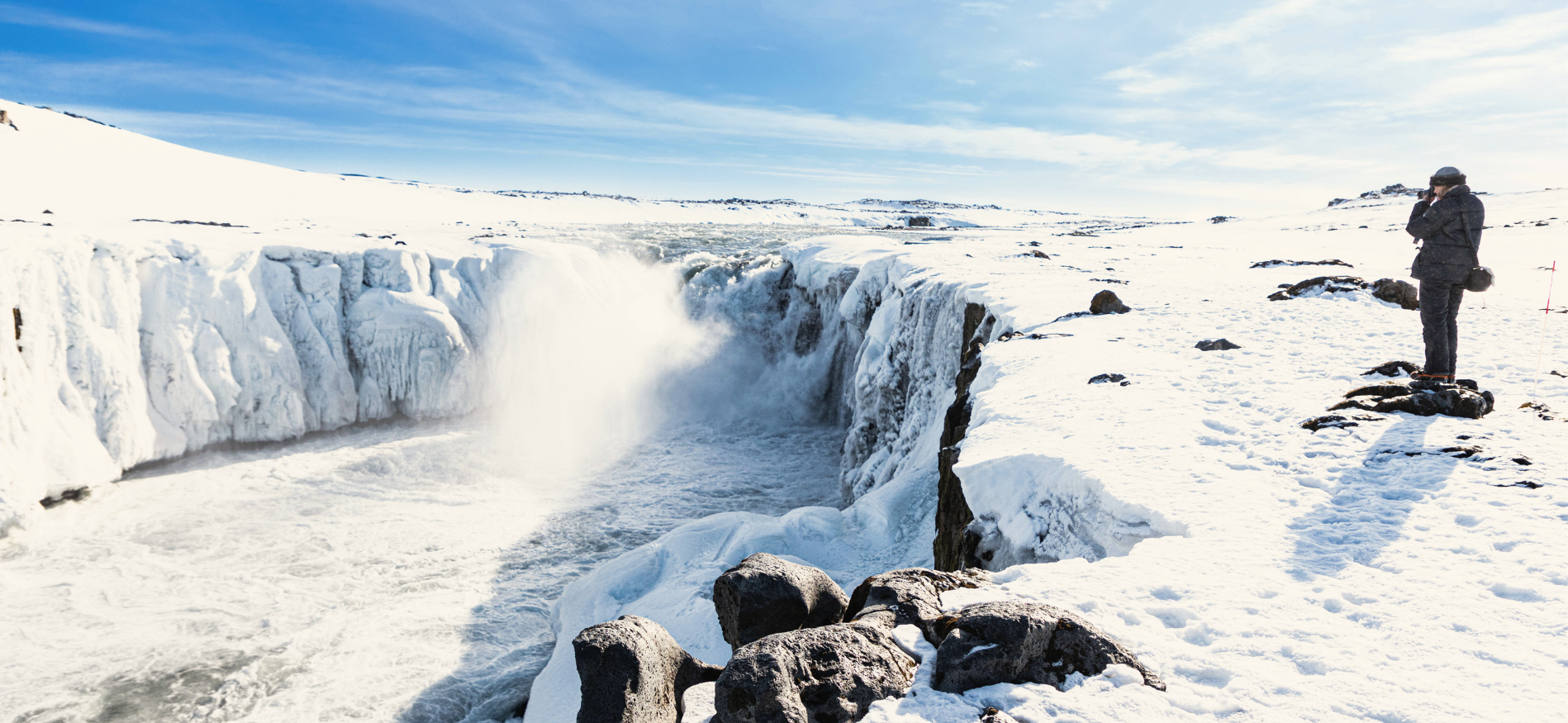Winterlandschap tijdens Winterwonderland compleet IJsland