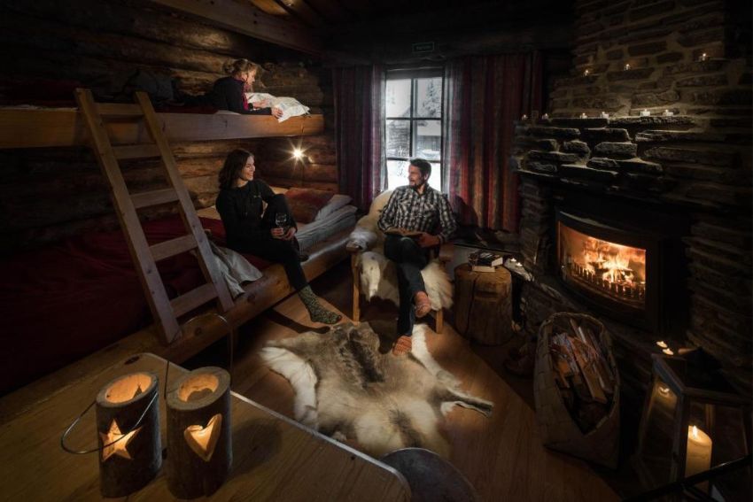 Winteractiviteit tijdens Winterwonderland week Luosto