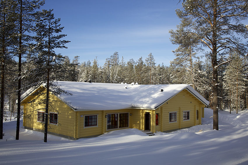 Sfeerbeeld van Winterwonderland week PAN Village Oulanka bungalows