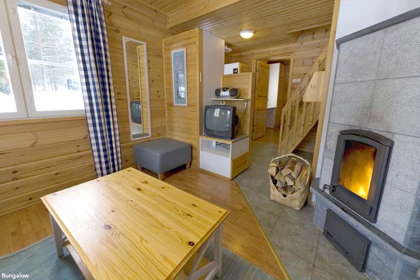 Winteractiviteit tijdens Winterwonderland week Salla Tunturitähti bungalows