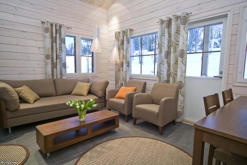 Sfeerbeeld van Winterwonderland week Salla Tunturitähti bungalows